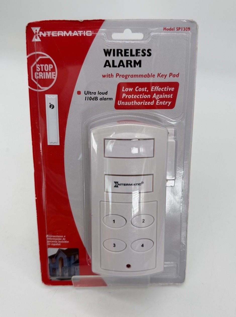 Intermatic Home Security Wireless Door & Window Alarm SP130B New Old Stock