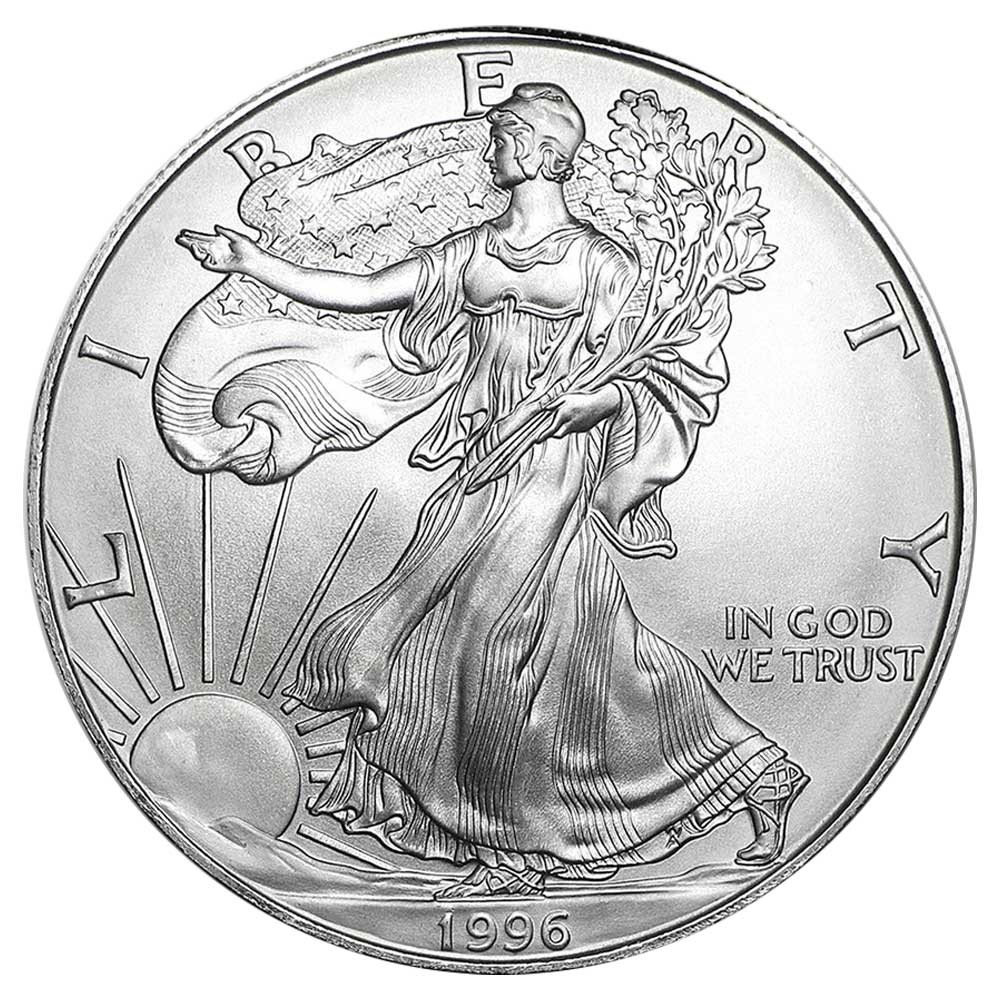 1996 $1 American Silver Eagle 1 oz Brilliant Uncirculated