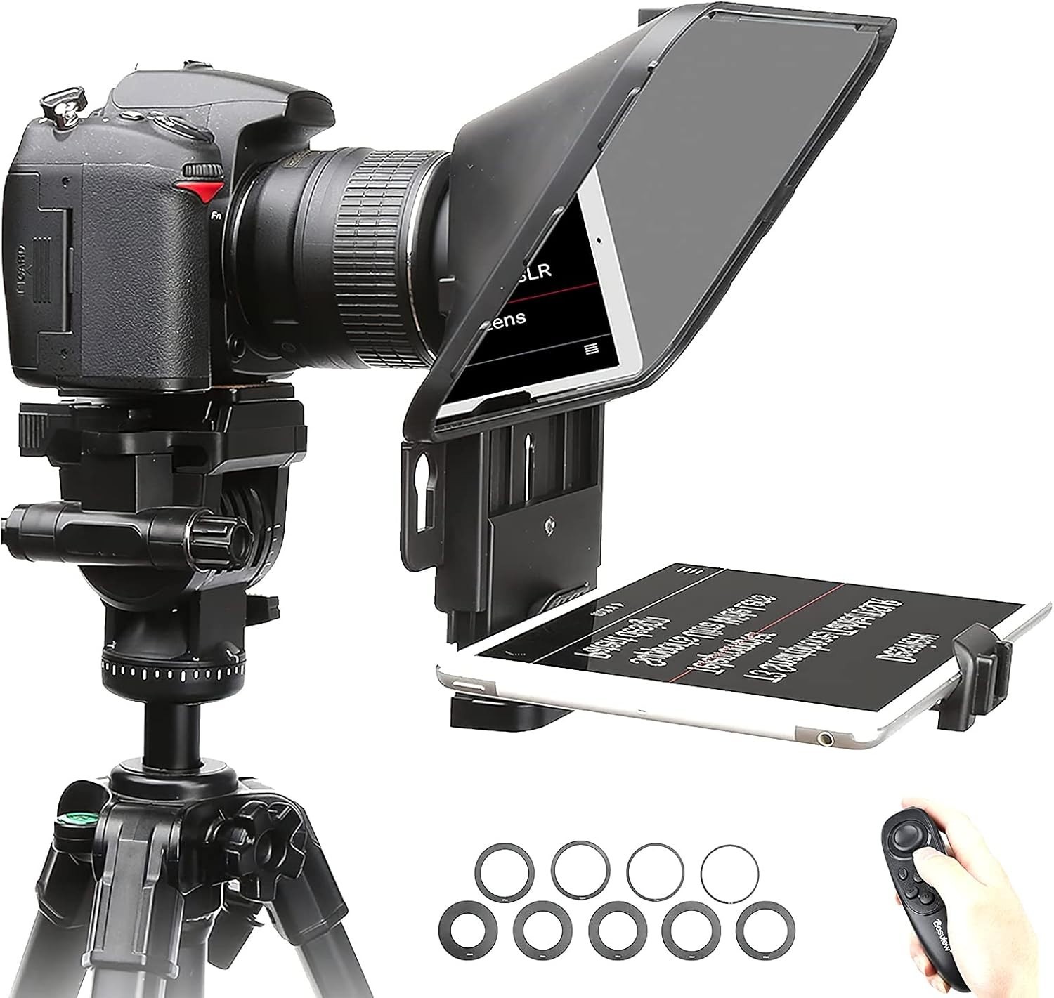 Teleprompter Teleprompter with Remote Control Work with iPad/Tablet/Smartphon...