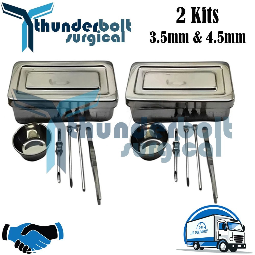 3.5mm & 4.5mm HRT Trocar kit Hormone Replacement Pellet Insertion Trocars