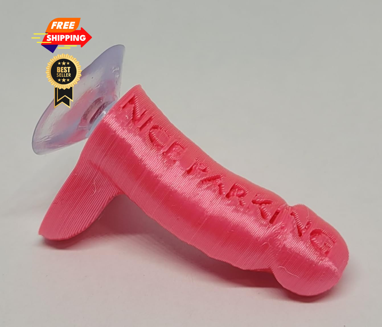 Nice Parking Engraved Mini Pranks with Suction Cups - Gag 25 Pack, Assorted