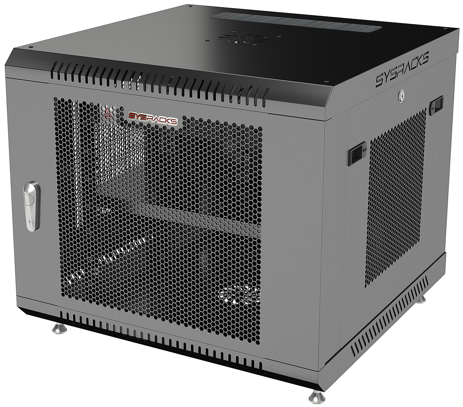 Server Rack 9U Wall Mount Cabinet Locking Networking Data Enclosure VENTED Door