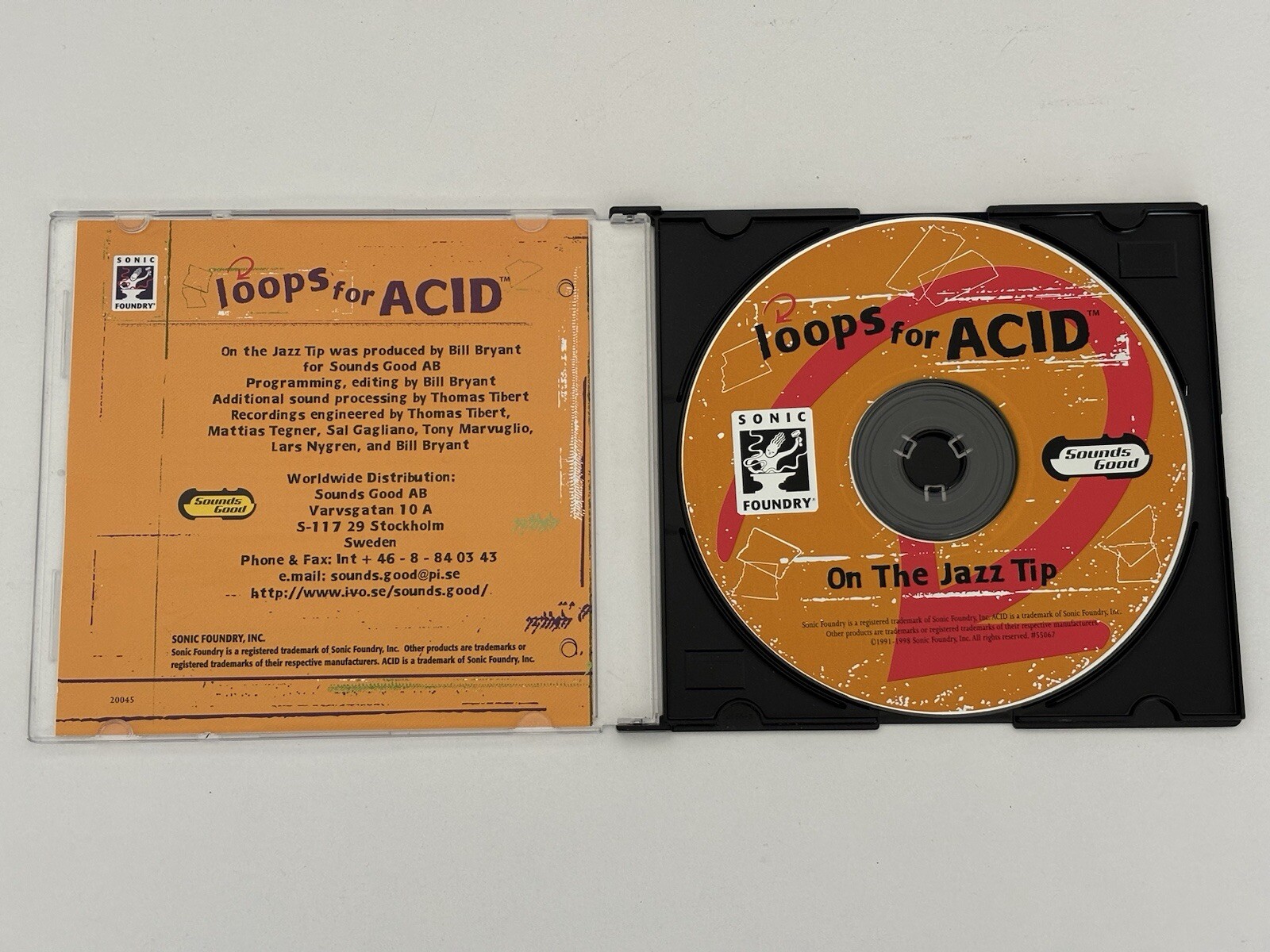 Sonic Foundry Loops for ACID: On The Jazz Tip Sampling CD