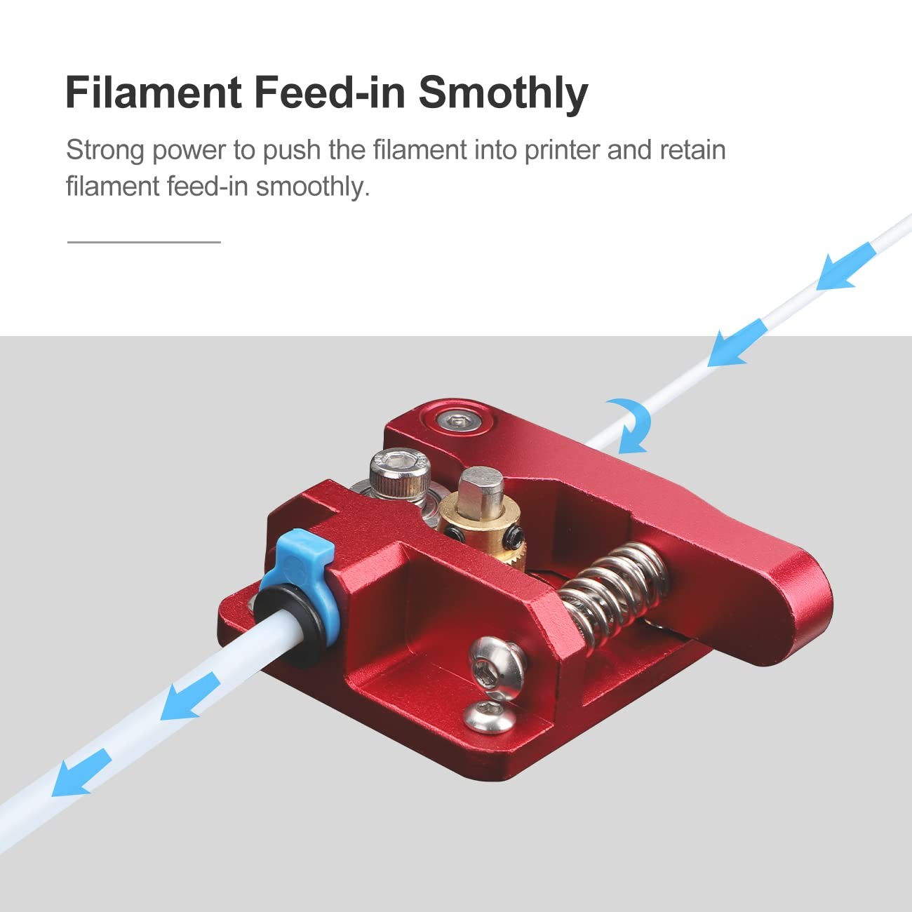 Creality Official 3D Printer Extruder, Upgraded Aluminum Drive Feed M, Red
