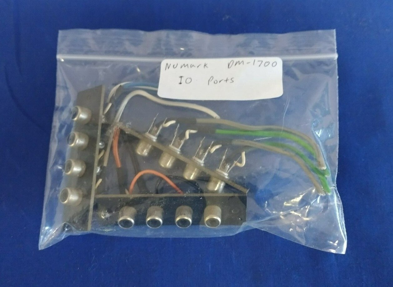 In/Out Ports From Numark DM-1700 DJ Mixer Preamplifier Ports Only