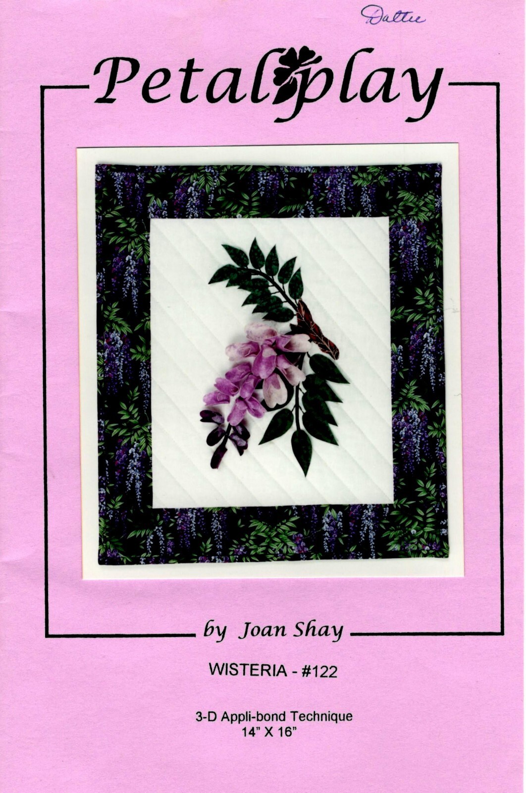 Wisteria Wall Quilt Pattern by Petalplay 122