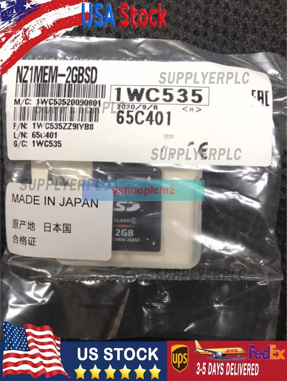 1PC New Mitsubishi NZ1MEM-2GBSD NZ1MEM2GBSD 2GB Memory Card Free Ship