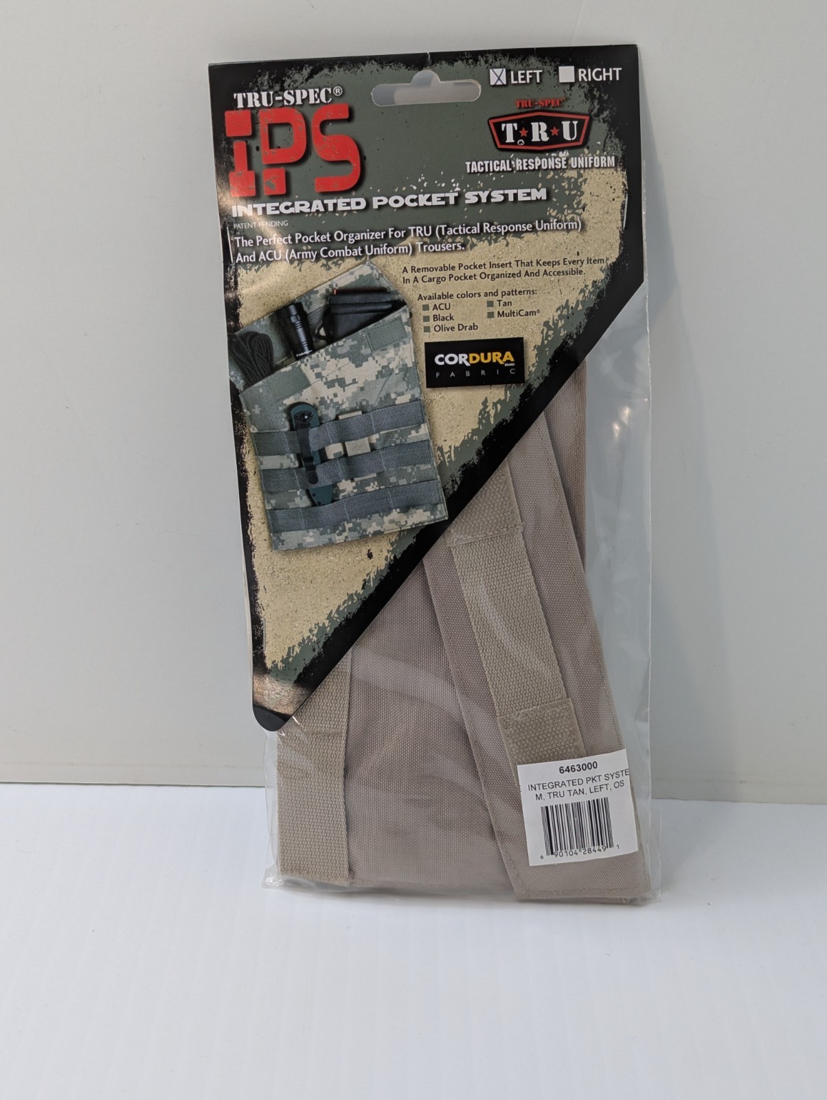 TRU-SPEC IPS Integrated Cargo Pocket Organizer System TAN Tactical LEFT POCKET
