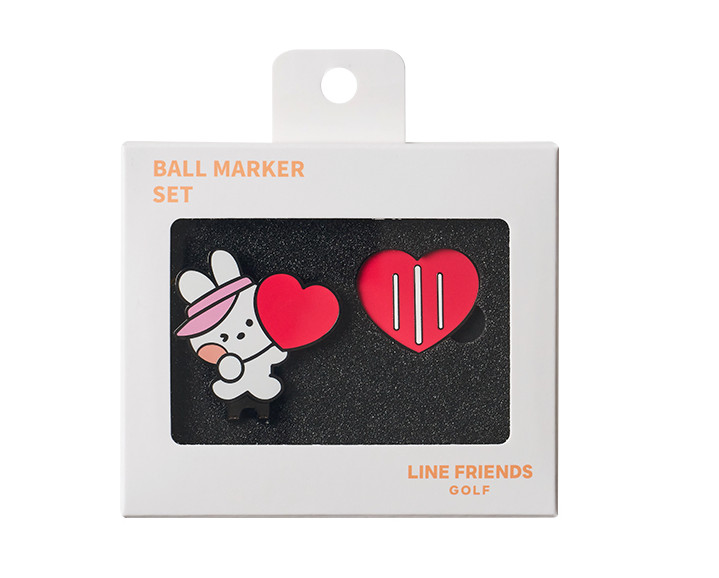 Line Friends Minini Conini Clip Ball Marker Set Golf Accessory Sports NWT