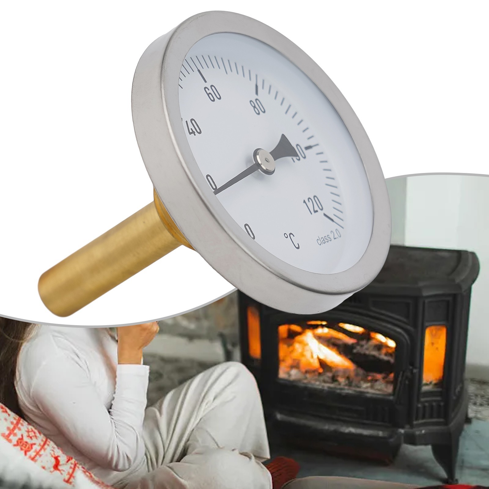 Bimetal Thermometer Thermometer Home Shop Buffer Boiler Control Temperature