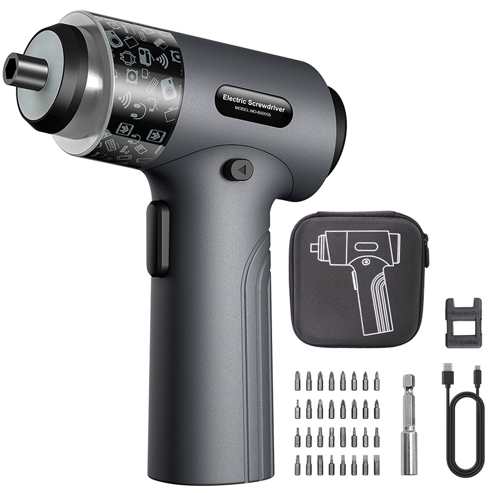 ANXTECH Electric Cordless Screwdriver Set Mini Electric Tool Kit Screwdriver DIY