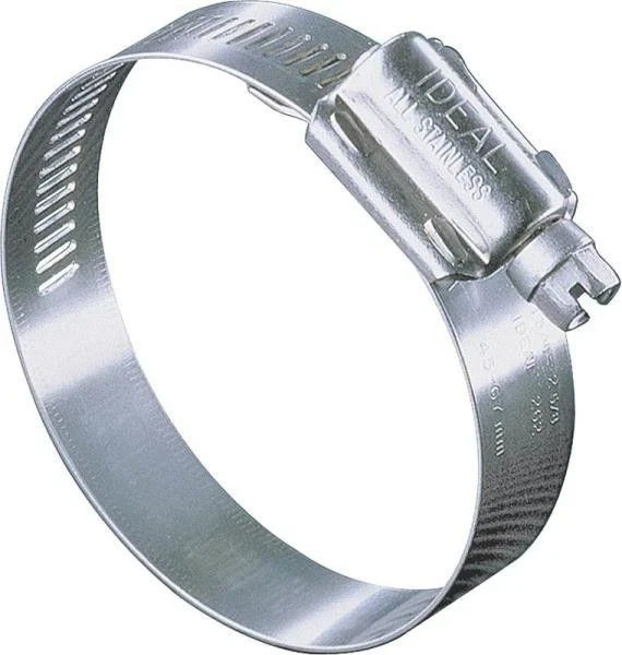 BOX OF 52 NEW IDEAL 6812053 #12 STAINLESS STEEL USA MADE GEAR PIPE HOSE CLAMPS