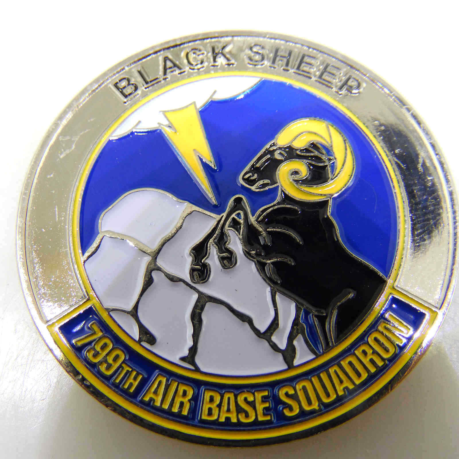 799TH AIR BASE SQUADRON BLACK SHEEP CHALLENGE COIN