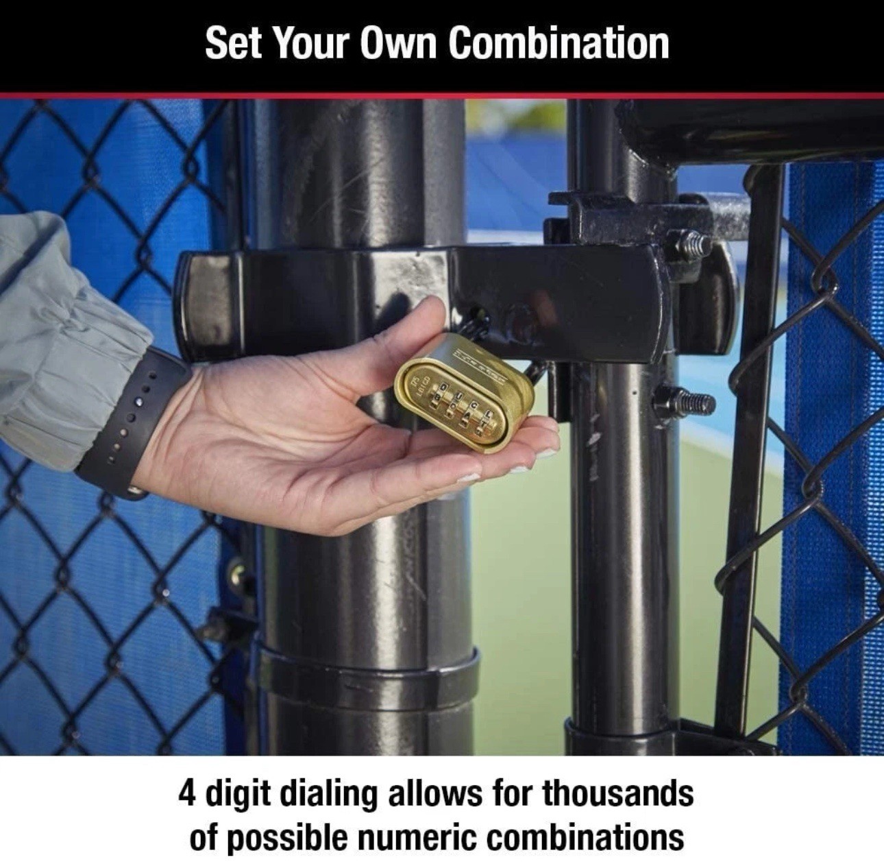 Master 175LH Set Your Own Combination Padlock with Extra Long Shackle