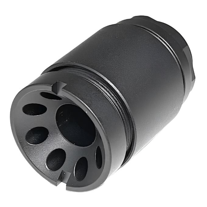 3 PCS 9mm Linear Comp Set Steel Black Oxide 1/2x28 TPI Thread 1.71" Muzzle Brake