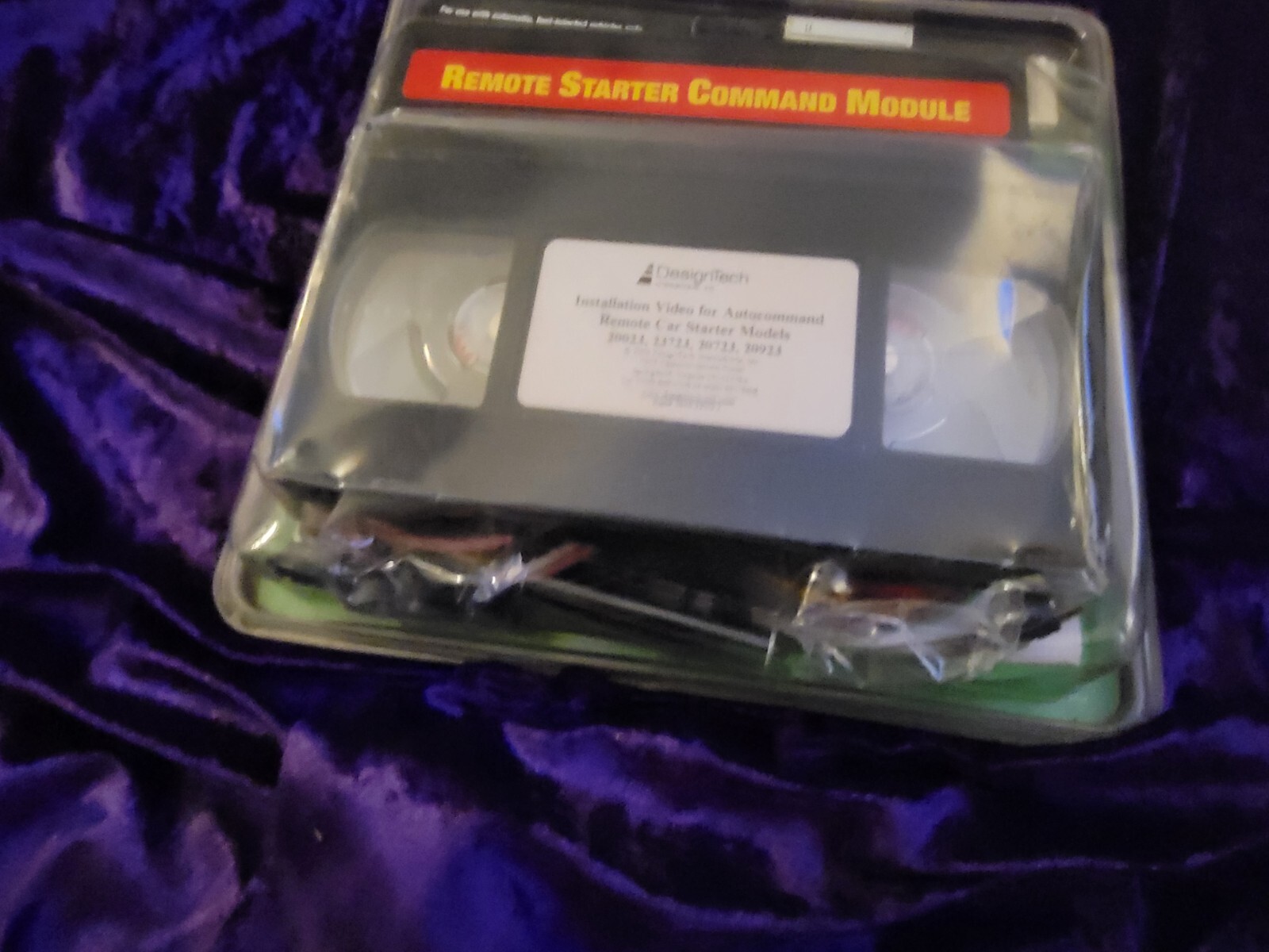 NEW - Design Tech AutoCommand Remote Car Starter Module Model #23923 + VHS TAPE
