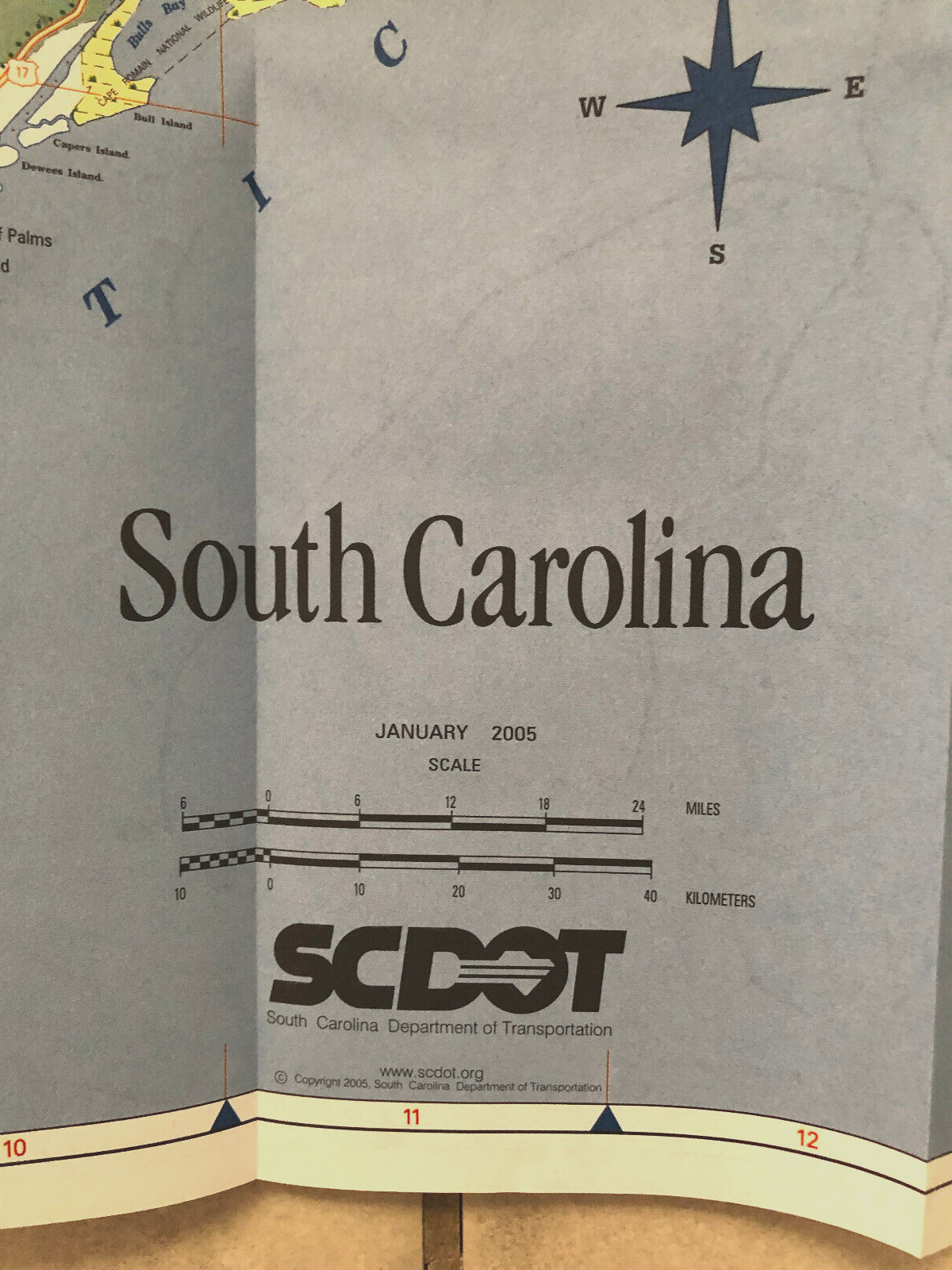 South Carolina Highways Map 2005 Driving Travel Weekend Trip