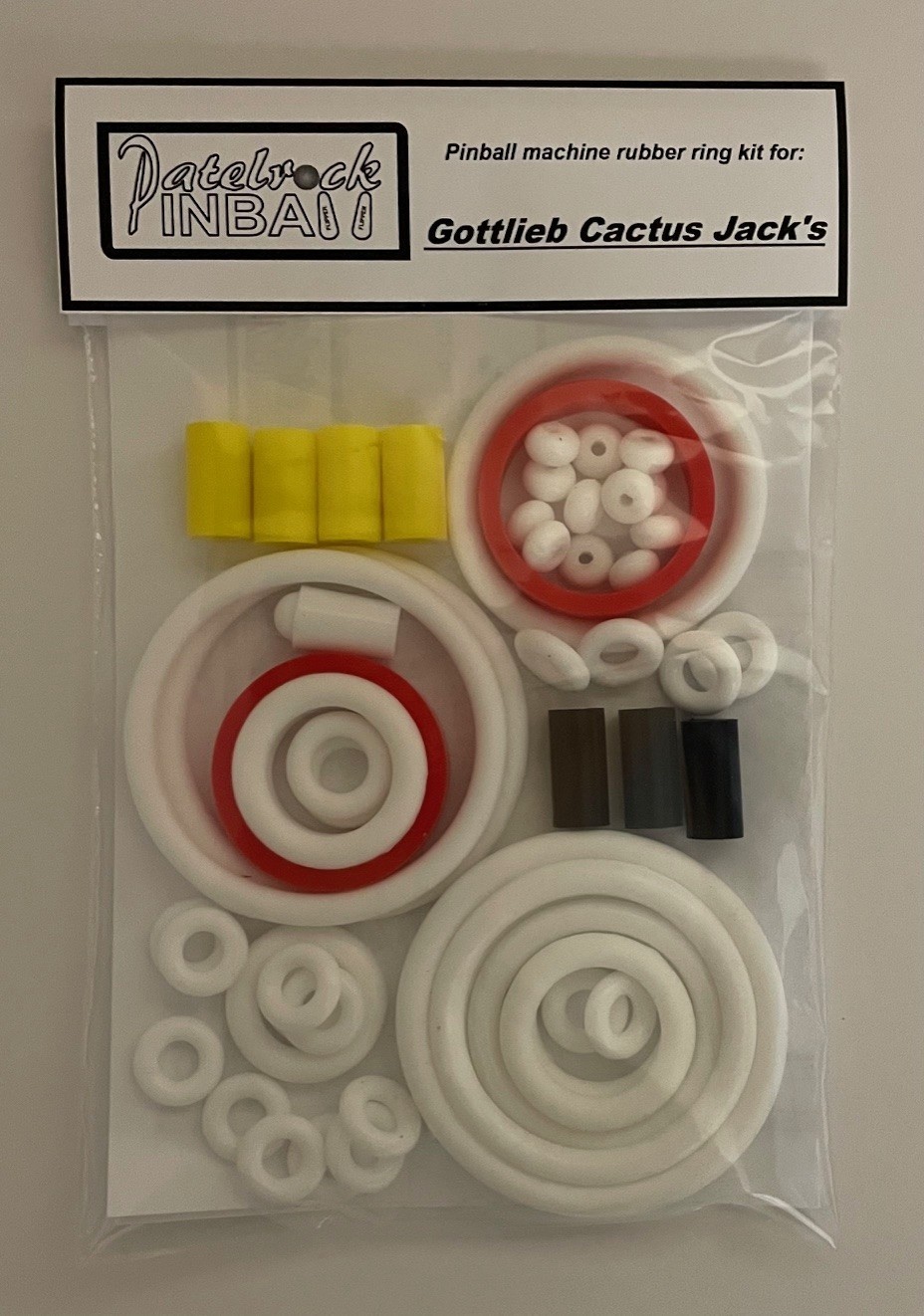 1991 Gottlieb / Premier Cactus Jack's Pinball Machine Rubber Ring Kit