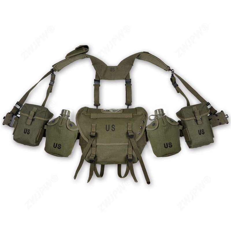 US WWII US Army Vietnam War M1956 M1961 M14 Ammo Pouch Rescue Bag Equipment Set