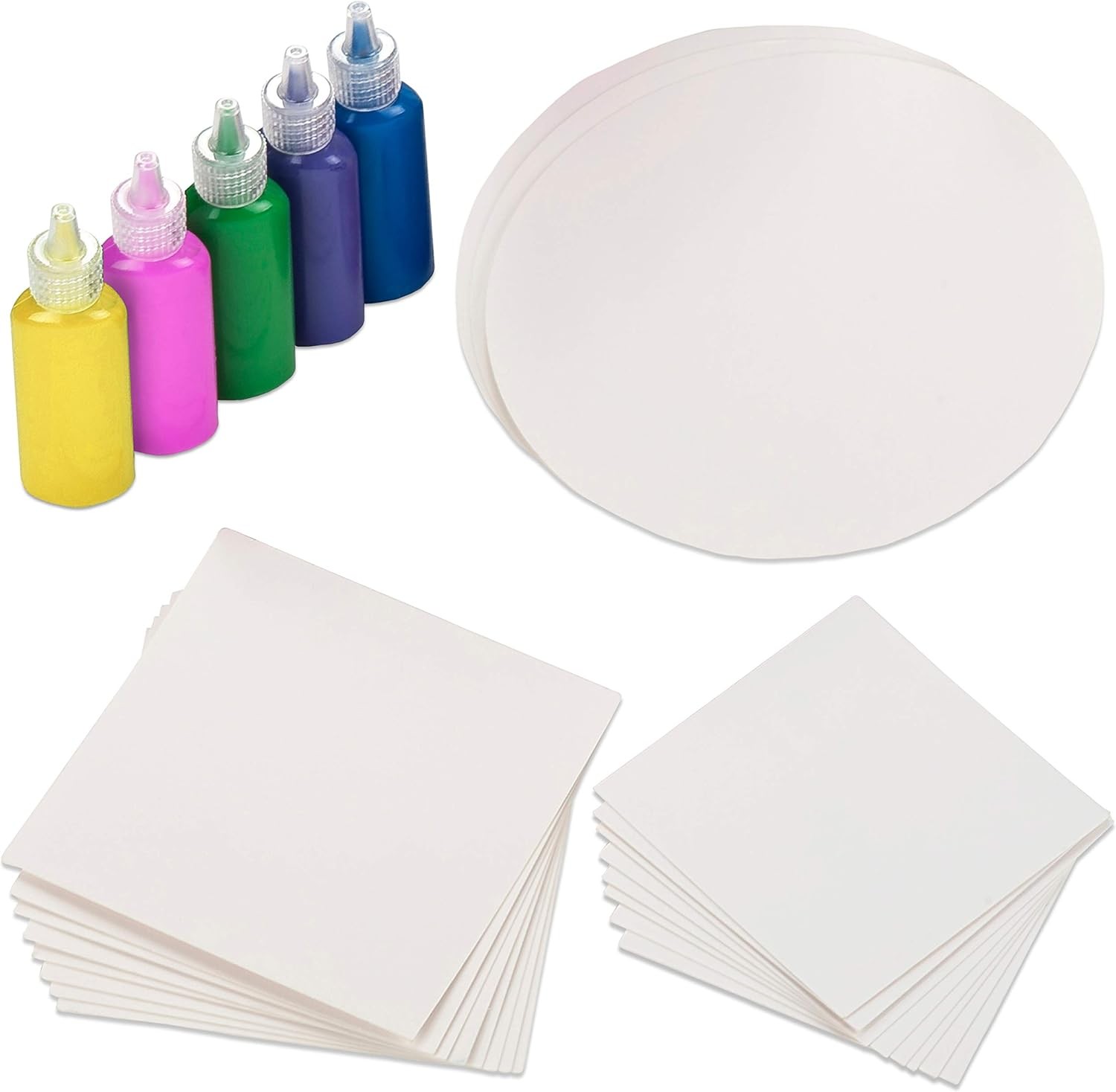 Creative Kids Spin & Paint Refill Pack - 8 x Large Cards - Large, Multicolor