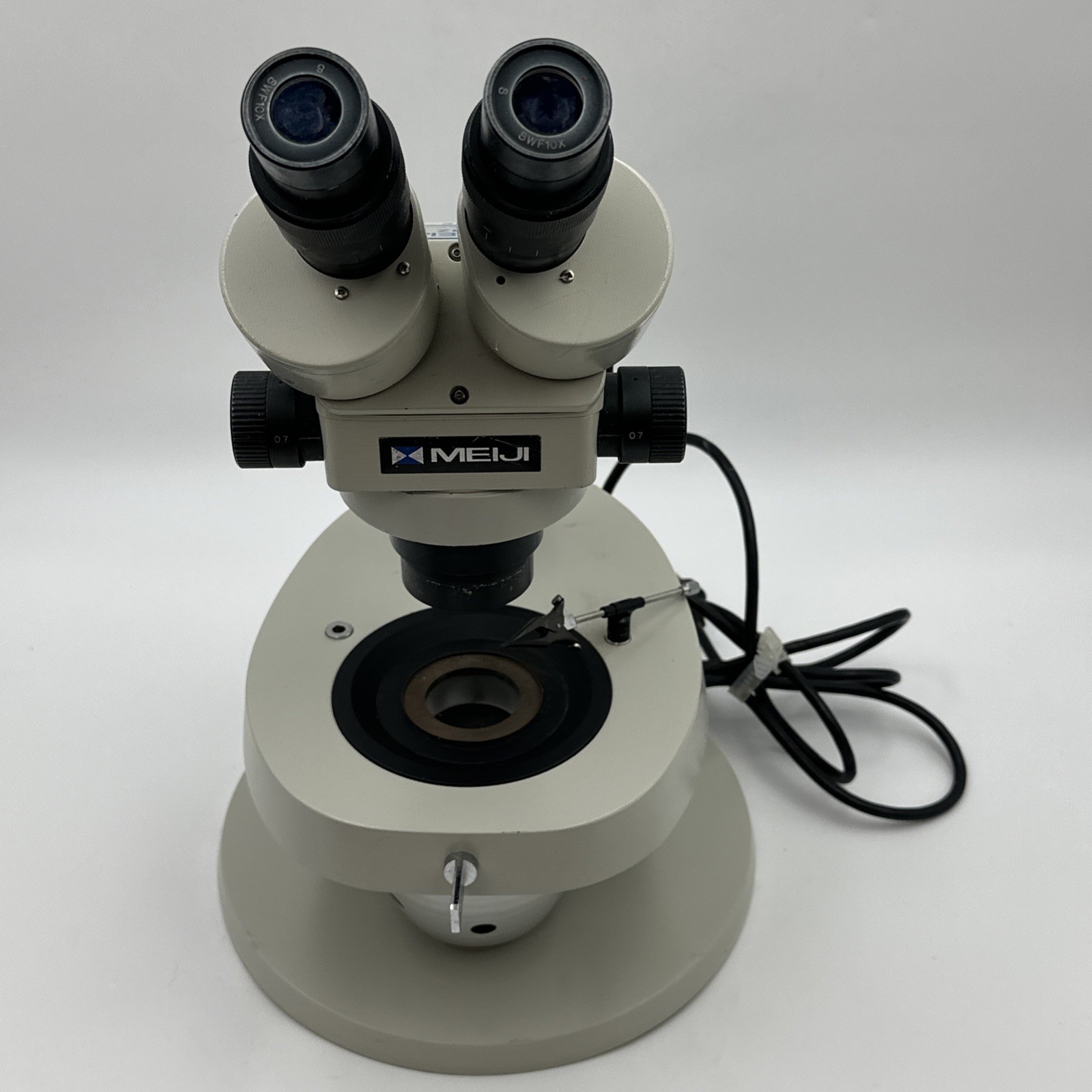 Meiji EMZ Up Right Stereo Microscope With A Binocular Viewer