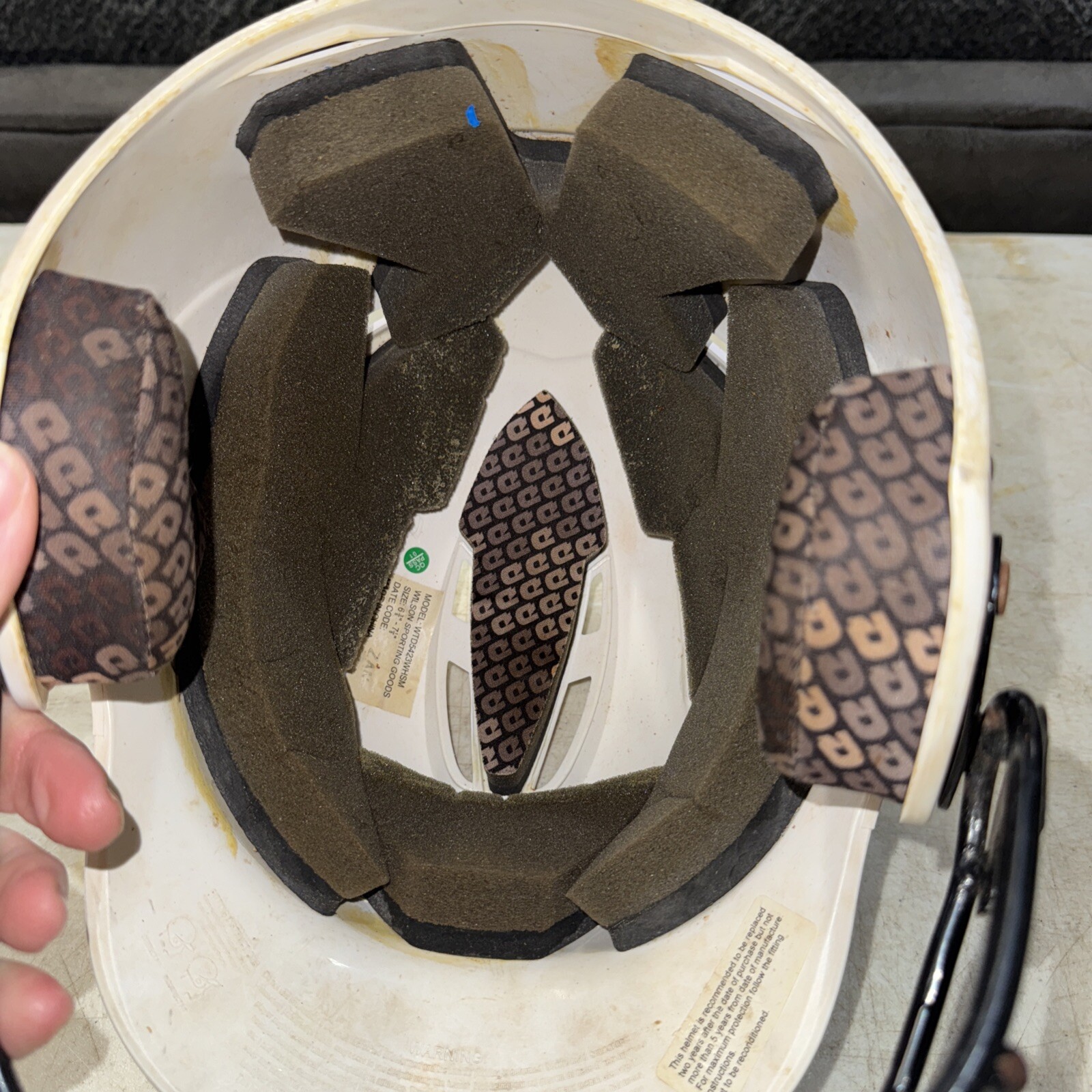 Demarini White Helmet With Facemask