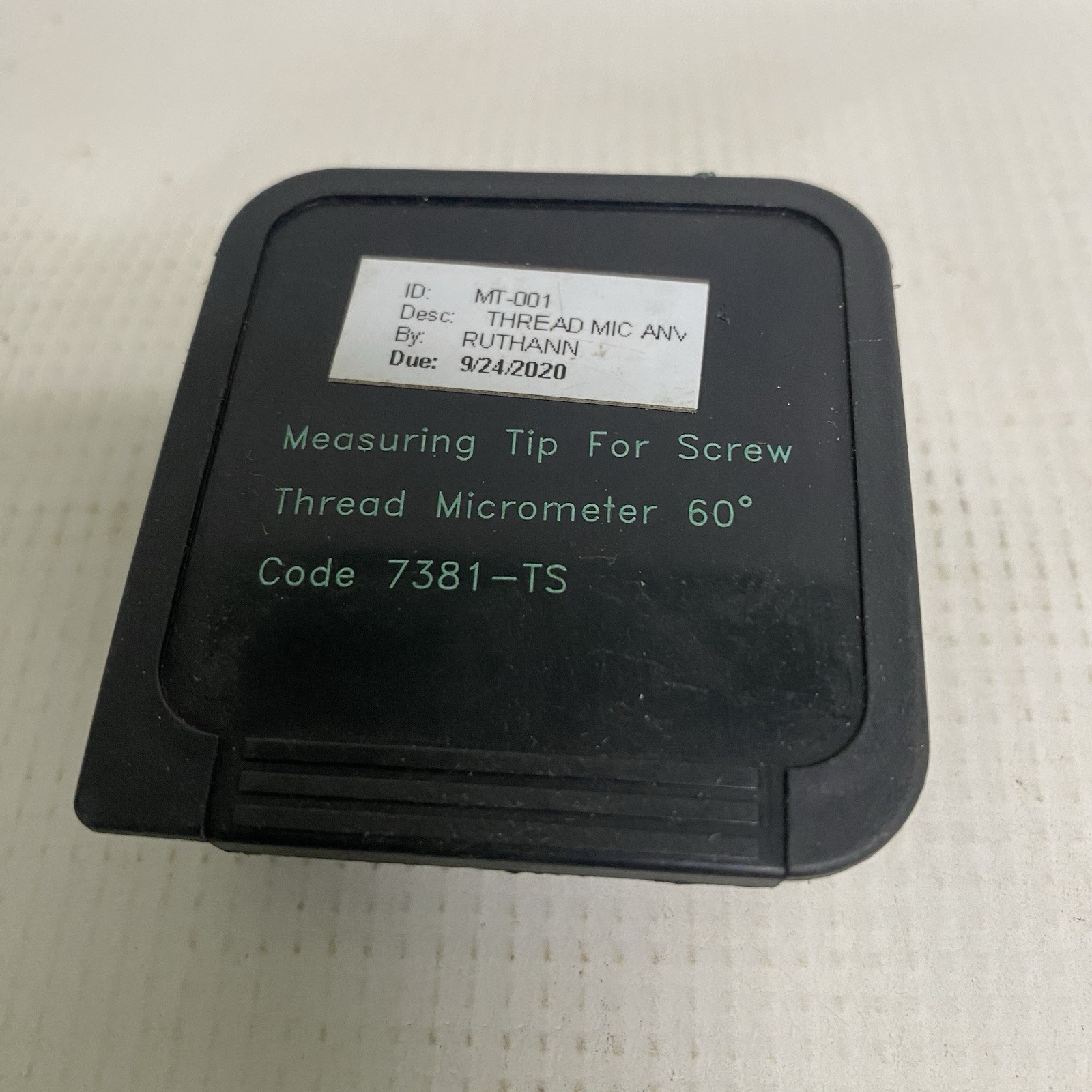 Assorted 60 Degree Measuring Tips For Screw Thread Micrometers 10 Pieces