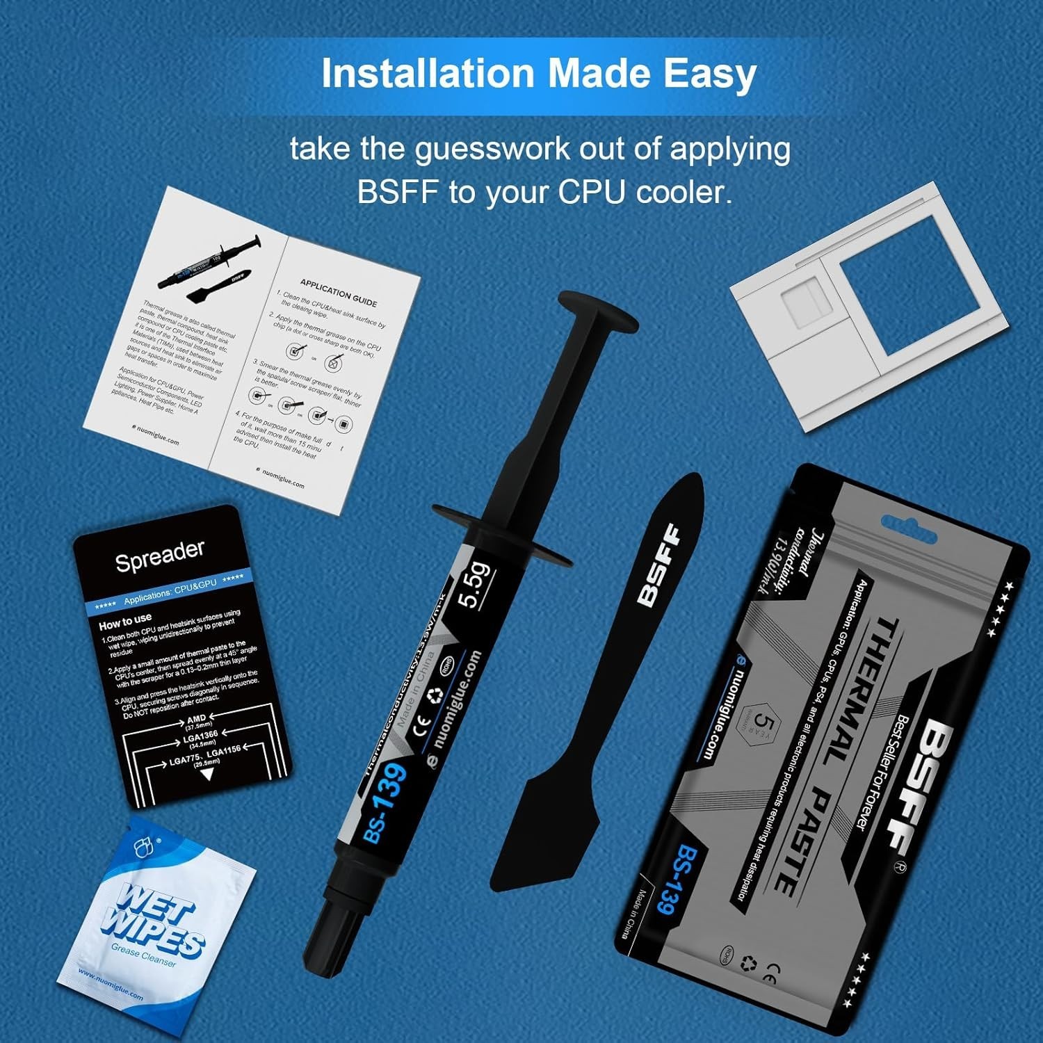 Thermal Paste, 16.5g with Toolkit CPU Paste Thermal Compound Paste Heatsink f...