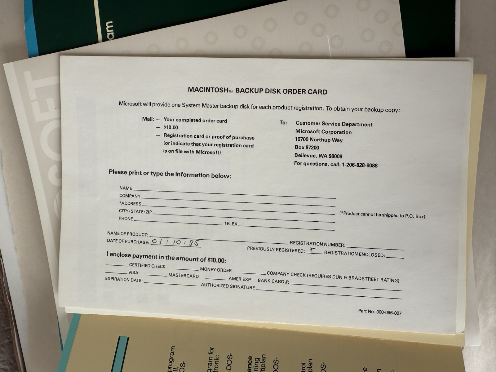 Microsoft MULTIPLAN Electronic Spreadsheet Program Apple Macintosh No Floppy