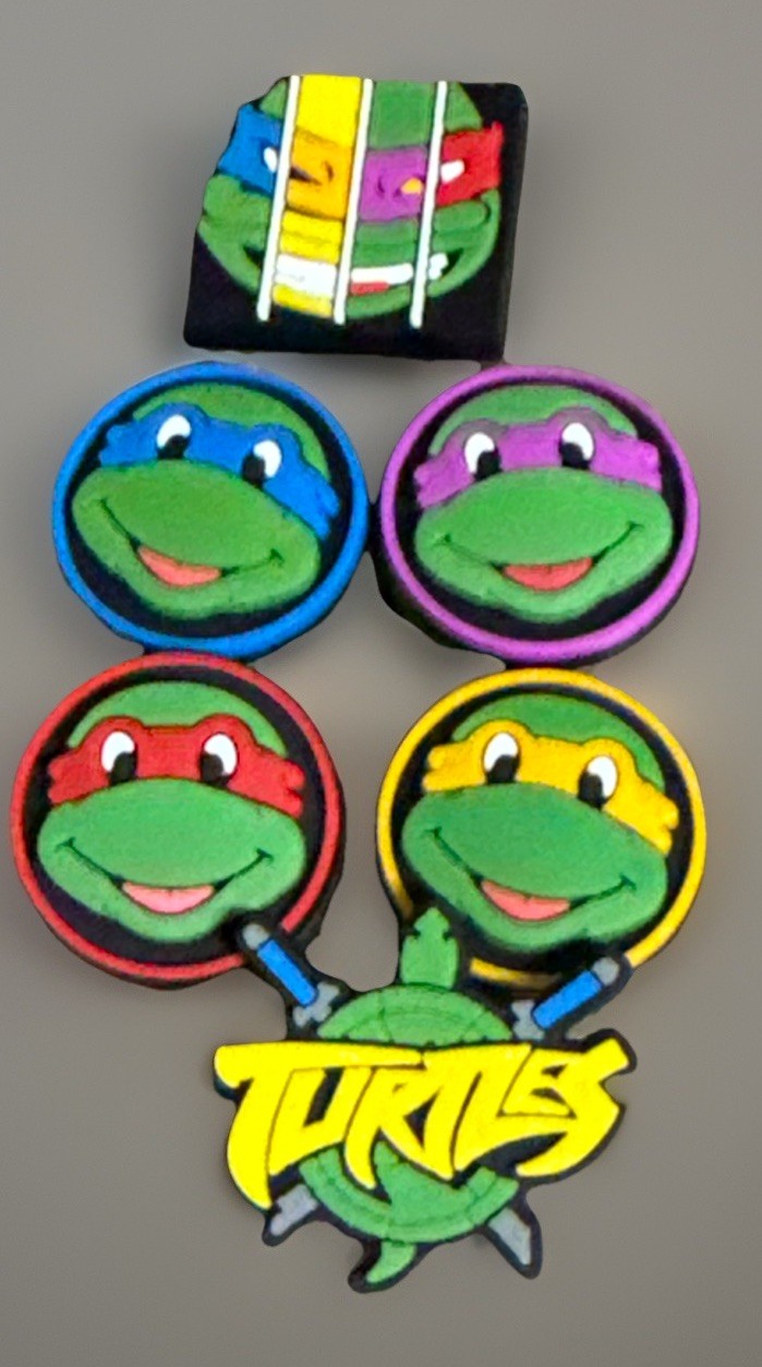 Teenage Mutant Ninja Turtles Jibbitz Crocs Charms (6 Pack) NEW TMNT