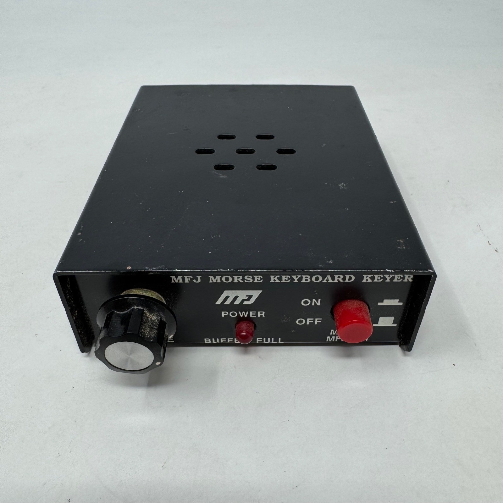 MFJ-451 Morse Keyboard Keyer Ham Radio CW Interface Black Tested and Powers On