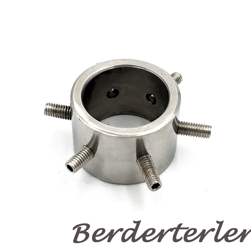 Metal Scrotum Lock Ring Ball Stretcher Extender Chastity Device Restraint Men