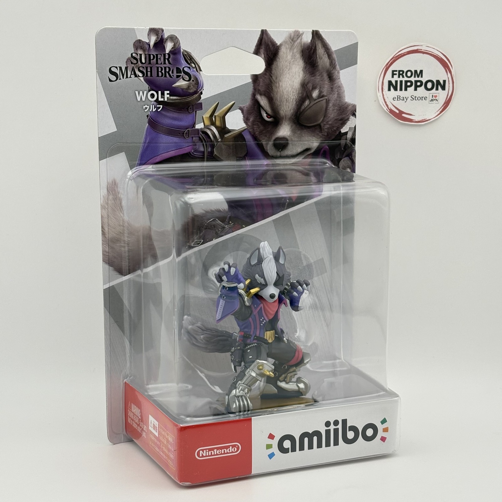 Nintendo amiibo Wolf Super Smash Bros Series Figure Japan Import
