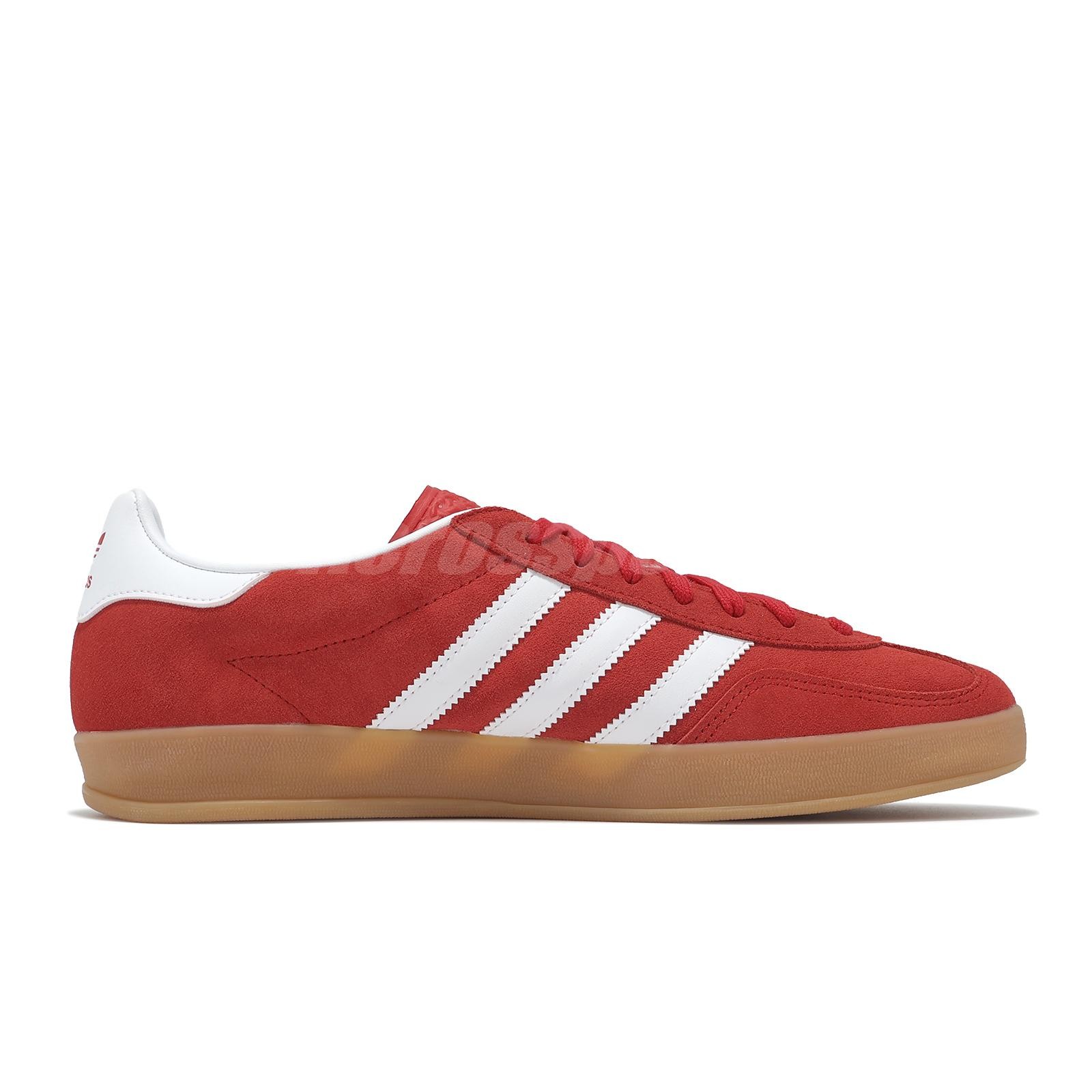 adidas Originals Gazelle Indoor Red White Gum Men Unisex Casual Shoes JI2063