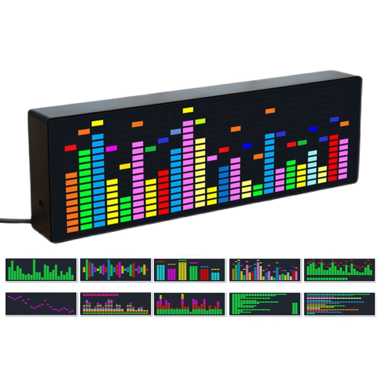 Music Spectrum Indicator VU Meter RGB Audio Level Display Amplifier Board Prop