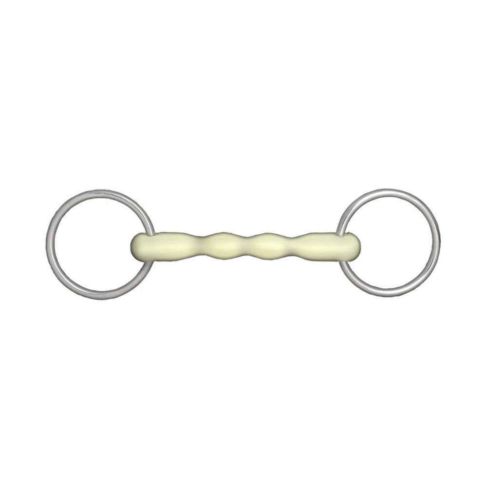 HORZE Apple Flavor Mullen Mouth Loose Ring Snaffle Bit - 5.75,Bits