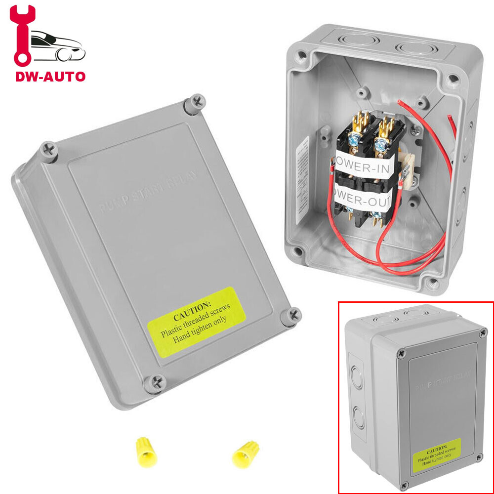 1522 Pump Start Relay for Irrigation Systems 3HP 110V 220V 24V Coil with Housing
