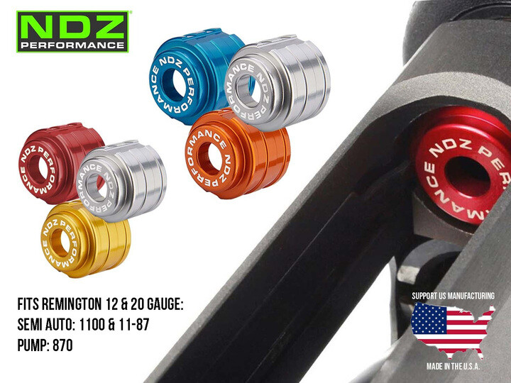 NDZ Remington 870 1100 11-87 Magazine Follower 12 & 20 Gauge Aluminum High Vis