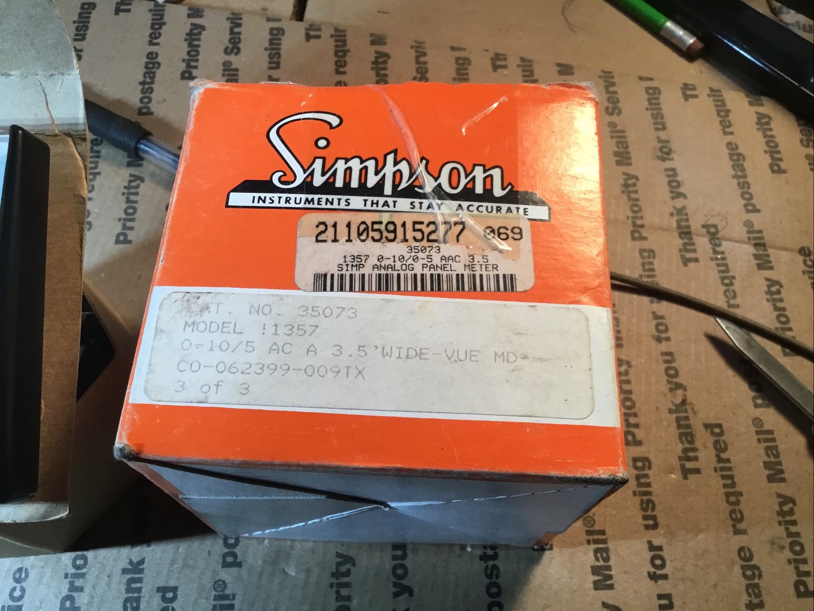 Simpson 35073 Anolog Panel Meter