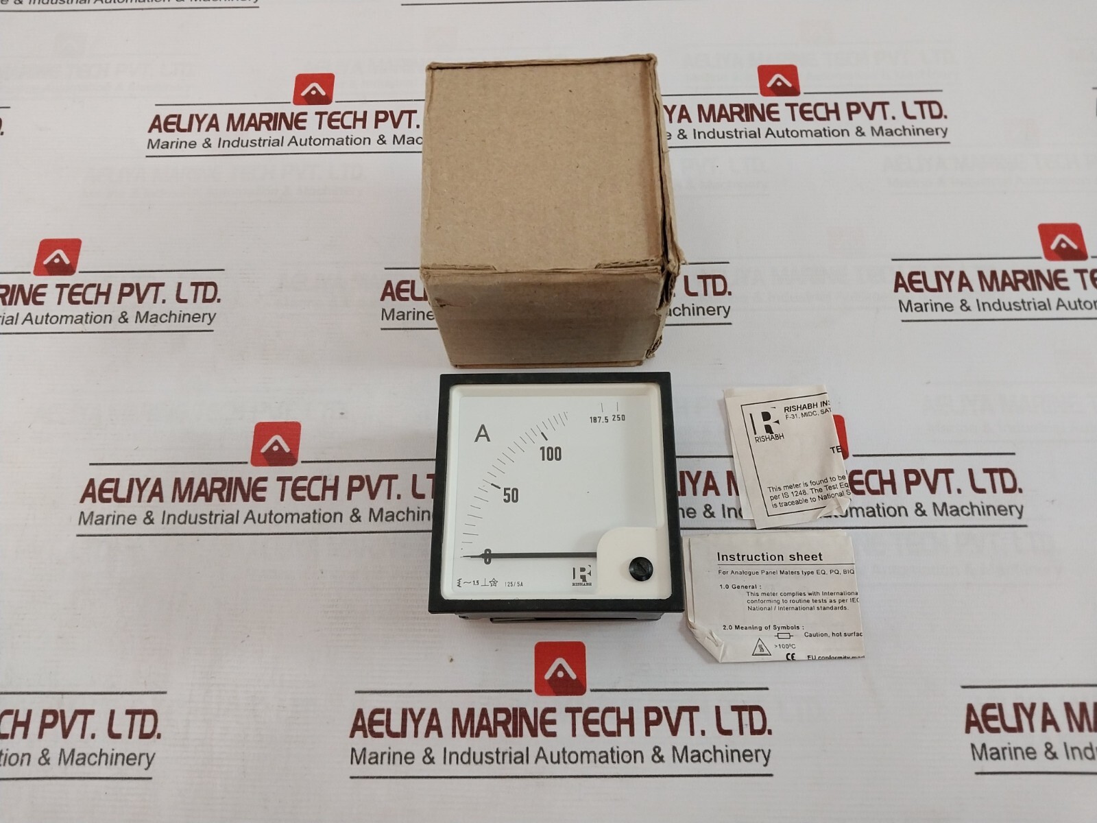 Rishabh EQ96 Analog Voltmeter 125/250A S6H 023652 Q2077