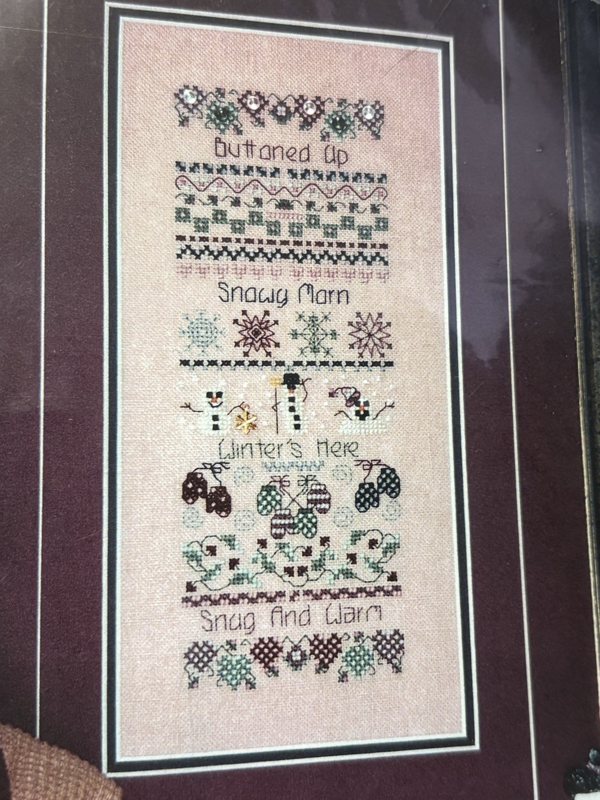 Lavender Wings- Buttoned Up Chart & Embellishment Pack NEW