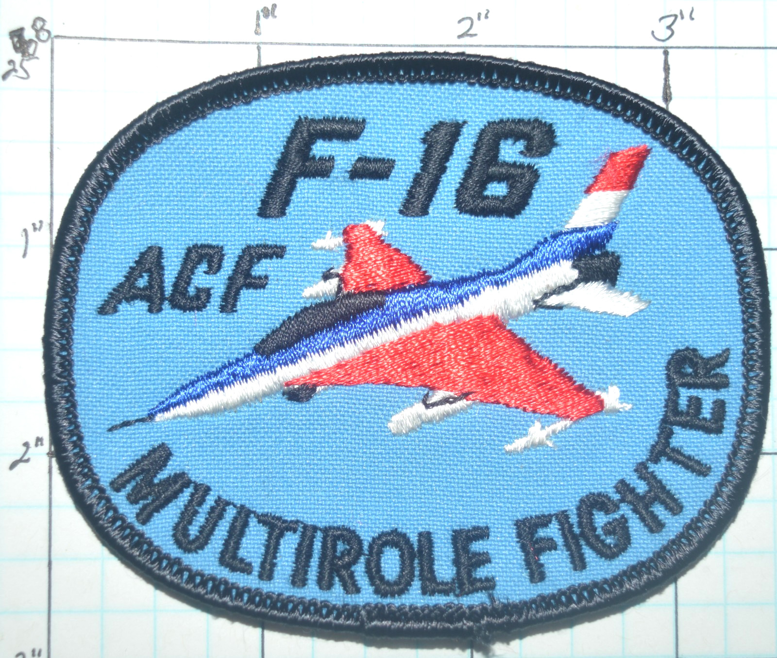 USAF AIR FORCE F-16 MULTIROLE FIGHTER ACF VINTAGE PATCH