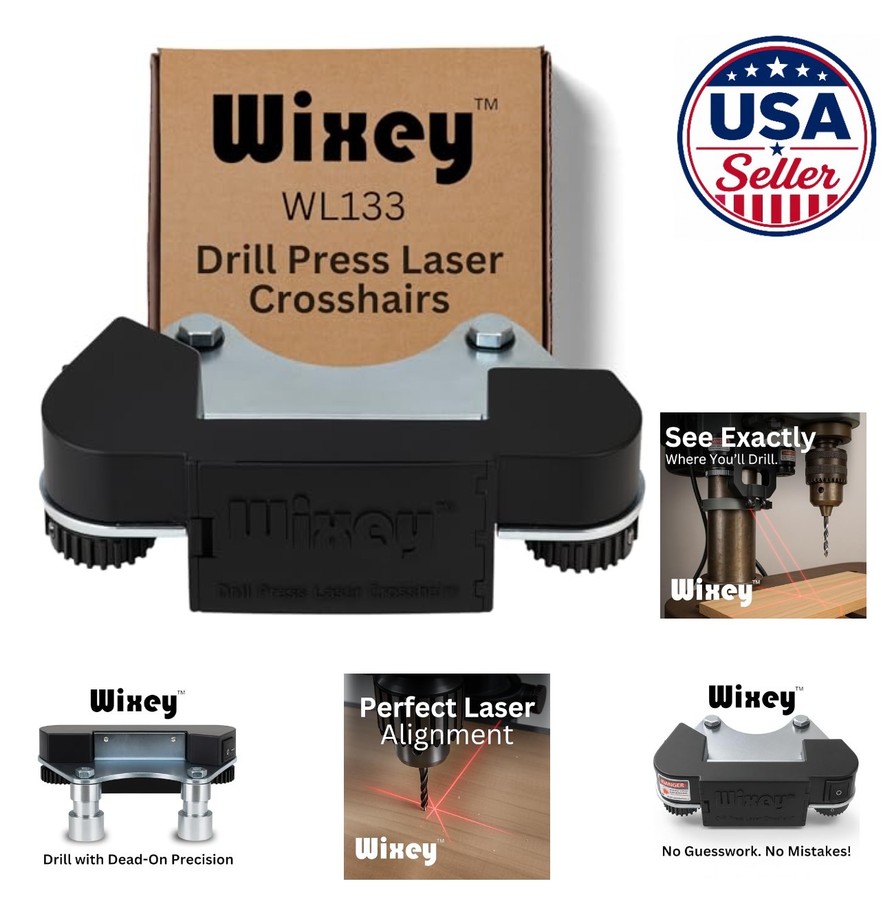 Drill Press Laser Crosshair Alignment Tool 2.5V AA Battery Included Universal