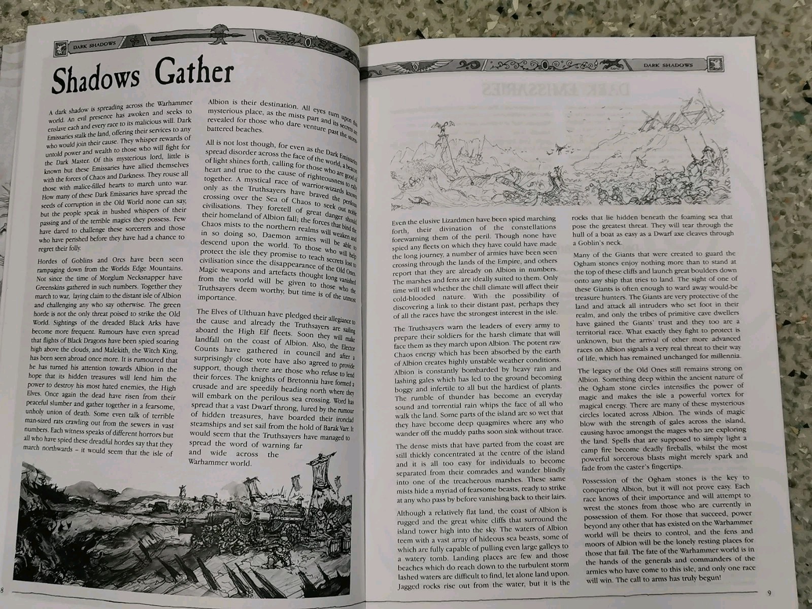 Warhammer Dark Shadows Supplement Book Games Workshop 2001 Albion OOP Paper Back