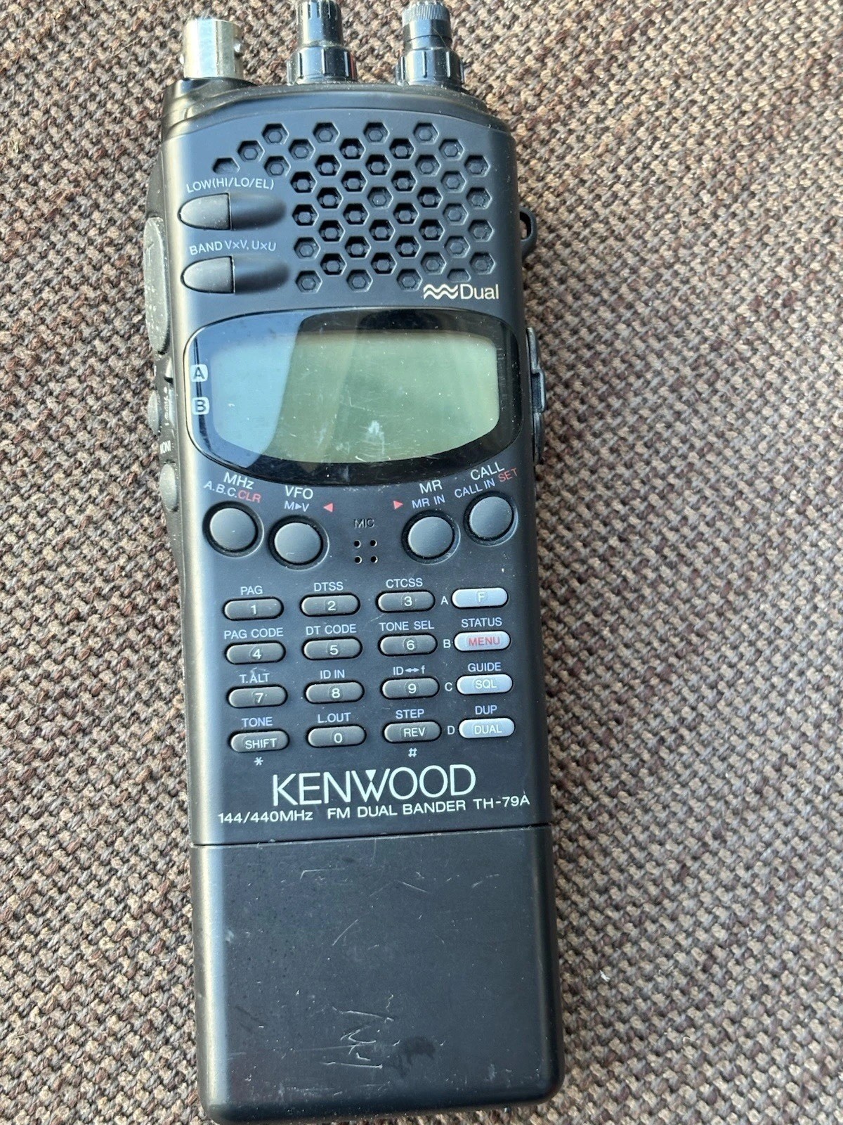 Kenwood TH-79A 144/440MHz FM Dual Band Ham Radio Transceiver Black LCD