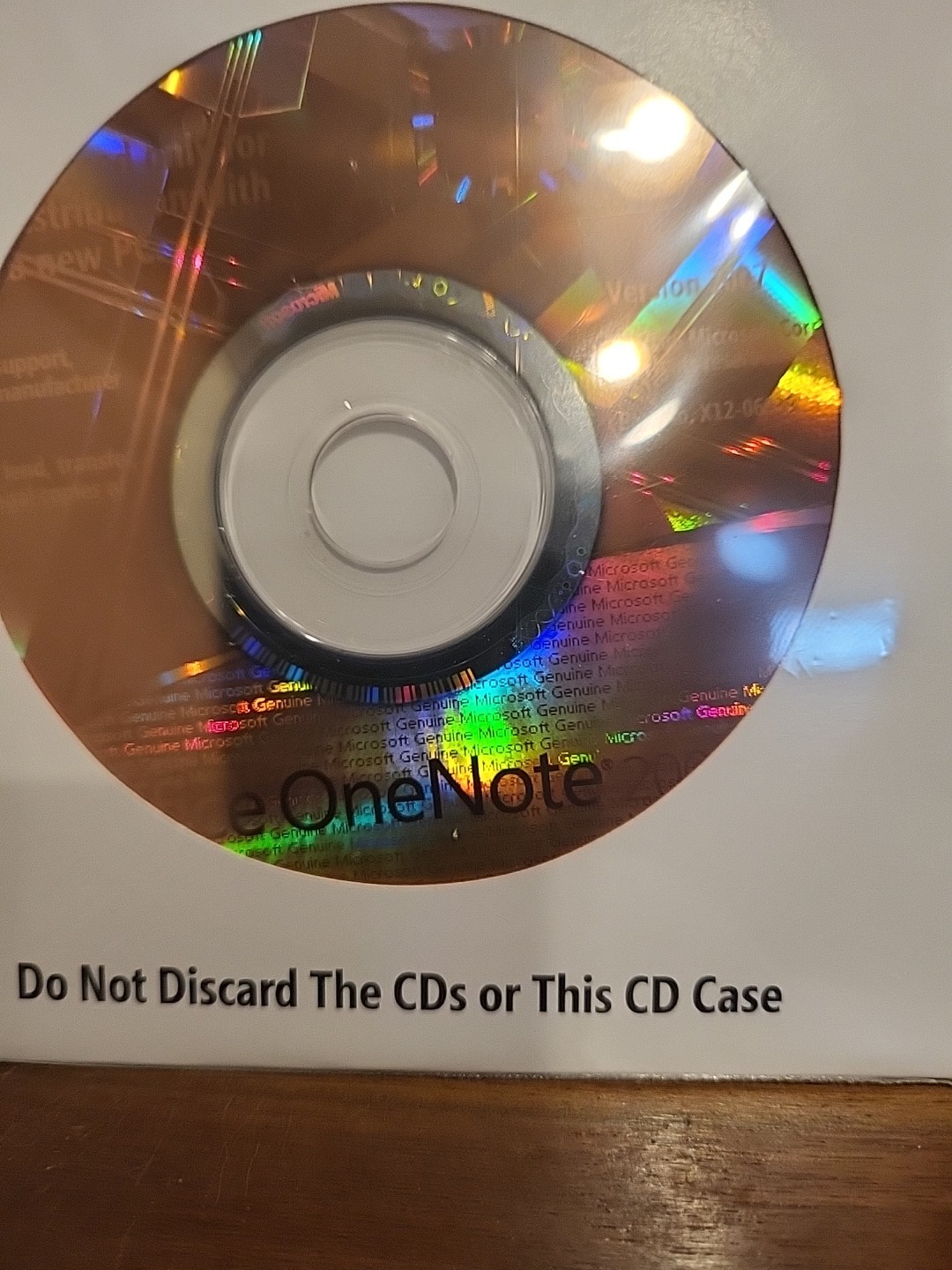 MICROSOFT OFFICE ONE NOTE 2007 New Sealed With Product Key