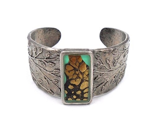 "Bark" Floral Cuff Bracelet by Shari Dixon B100 GM