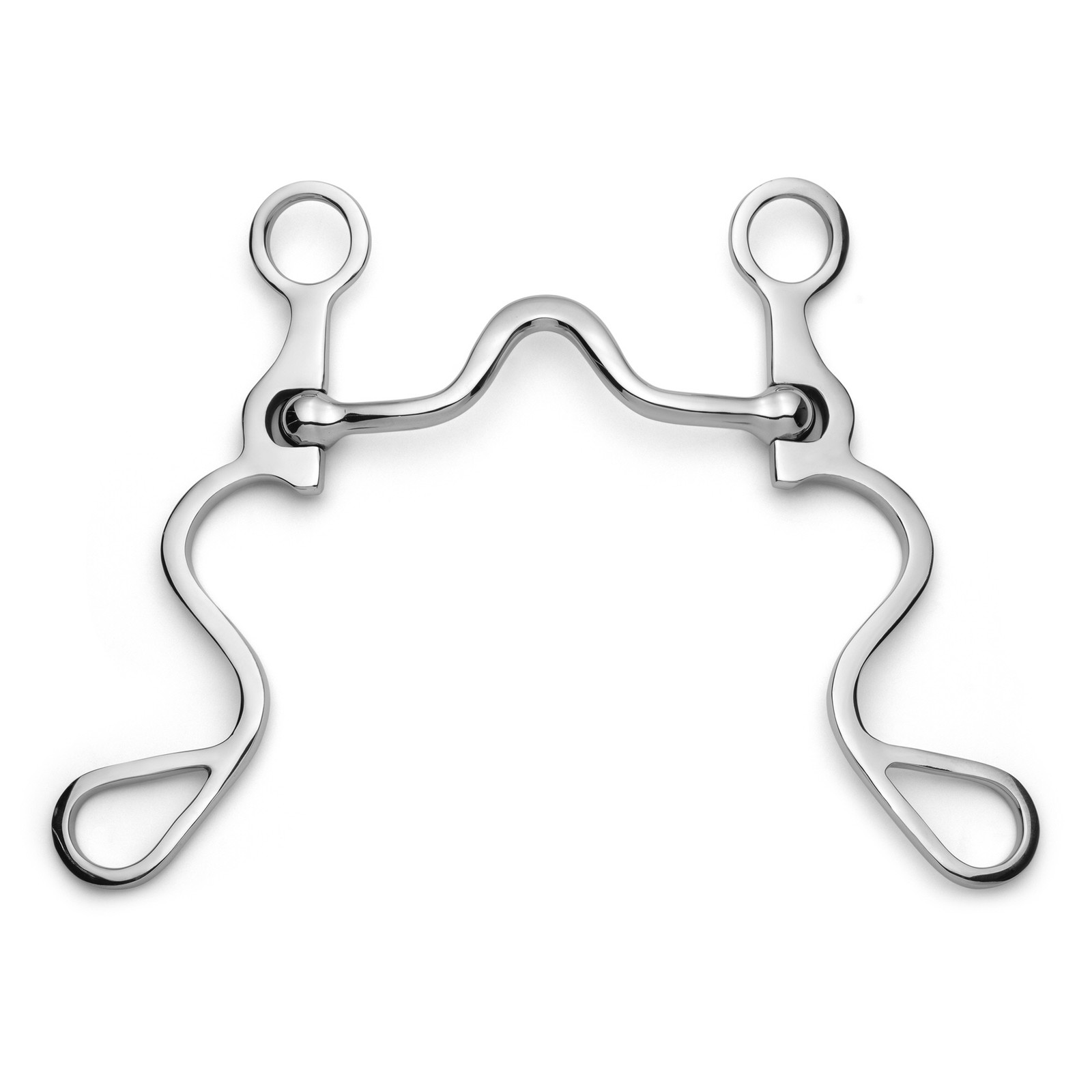 Showman Long S Shank Bit w/ Smooth Low Port