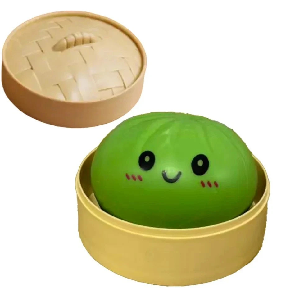 Below Mystery Squishy Bun Dumpling RARE GLITTER Limited Edition
