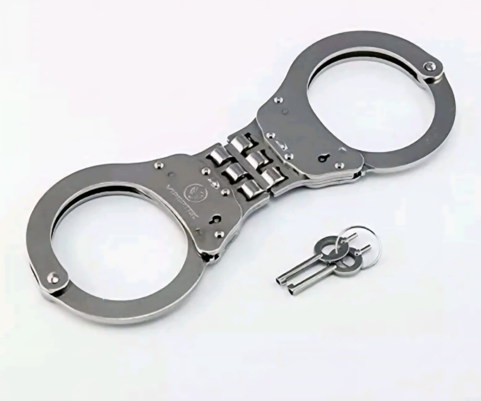 🔥Magician / Escape Artist Quick release Handcuffs, heavy duty hinged- silver